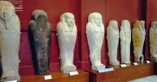 تعرف على مشروع ترميم التوابيت على هيئة آدمية في المتحف المصرى