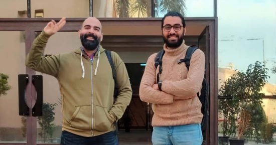 الزميلان معتمد عبد الغني وخالد إبراهيم يحصدان تقدير امتياز وجيد جيدا فى معهد النقد الفني الزميلان معتمد عبد الغني وخالد إبراهيم يحصدان تقدير امتياز وجيد جيدا فى معهد النقد الفني