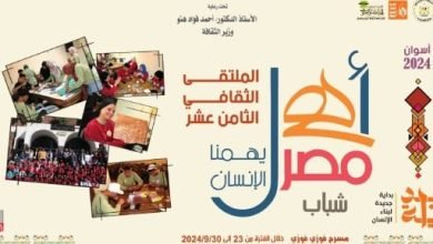 انطلاق ملتقى “أهل مصر” لشباب المحافظات الحدودية الـ 18 بأسوان.. الإثنين