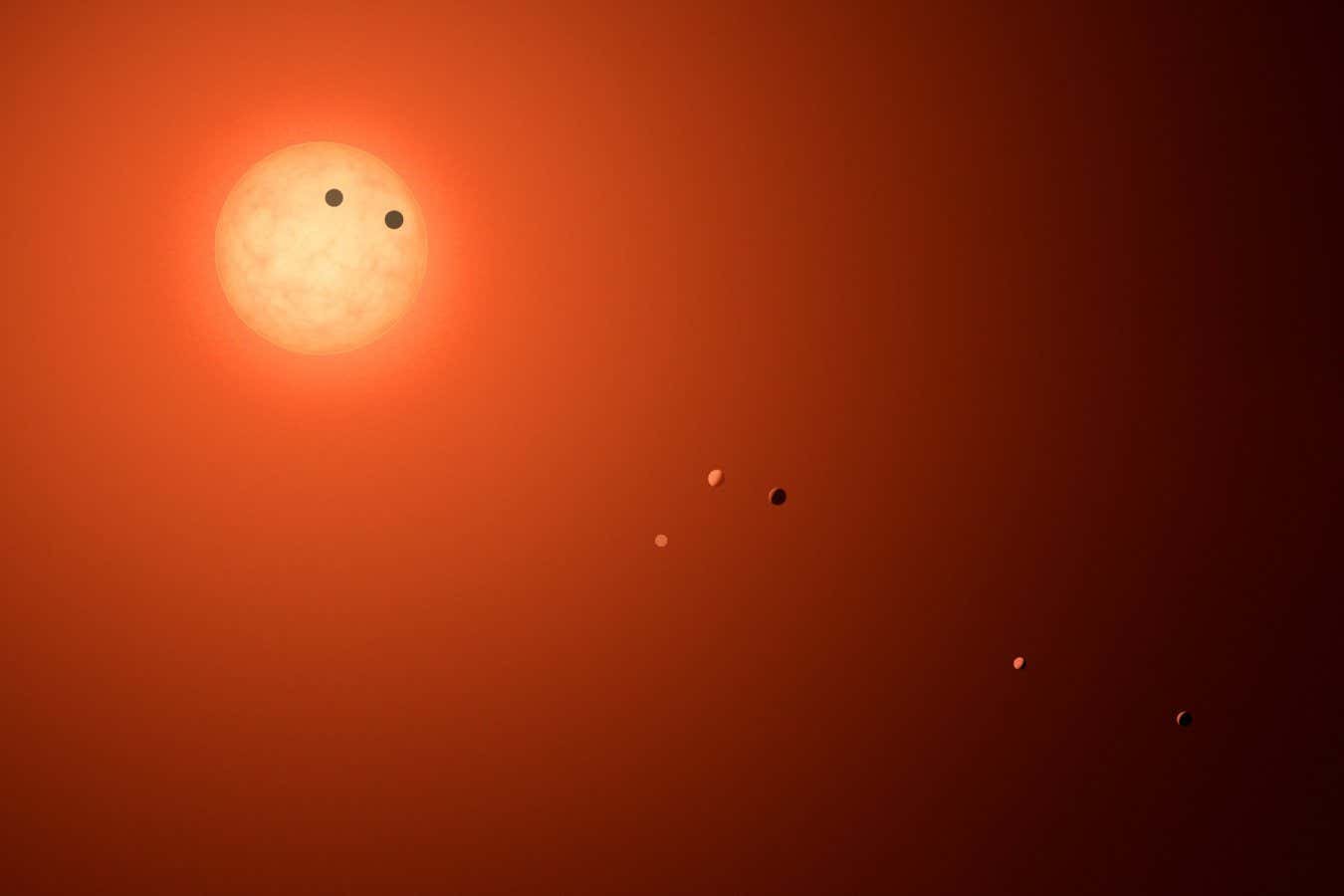 البحث عن عمليات الإرسال الغريبة في نظام النجم TRAPPIST-1 الواعد يرسم فراغًا البحث عن عمليات الإرسال الغريبة في نظام النجم TRAPPIST-1 الواعد يرسم فراغًا