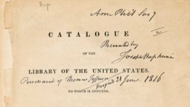 بيع كتالوج مكتبة الكونجرس من عام 1815 مقابل 30 ألف دولار