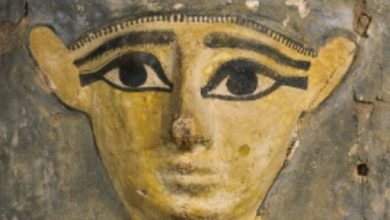 غطاء تابوت خشبي مصري قديم للبيع بالمزاد.. اعرف الثمن