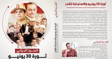 “ثورة 30 يونيو والاستجابة للقدر” كتاب جديد للسيد الحرانى فى معرض الكتاب